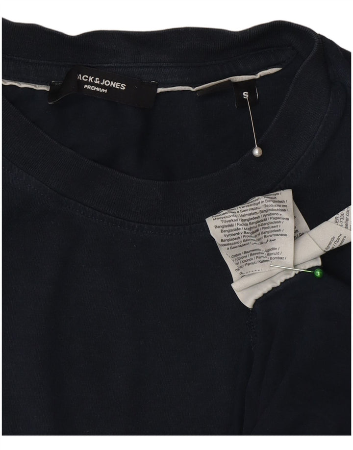 Jack & Jones T-Shirt Homme Haut Petit Bleu Marine Coton