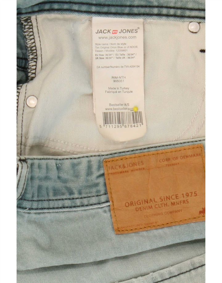 Jack & Jones Jean Slim Tim W36 L34 Homme Bleu Coton