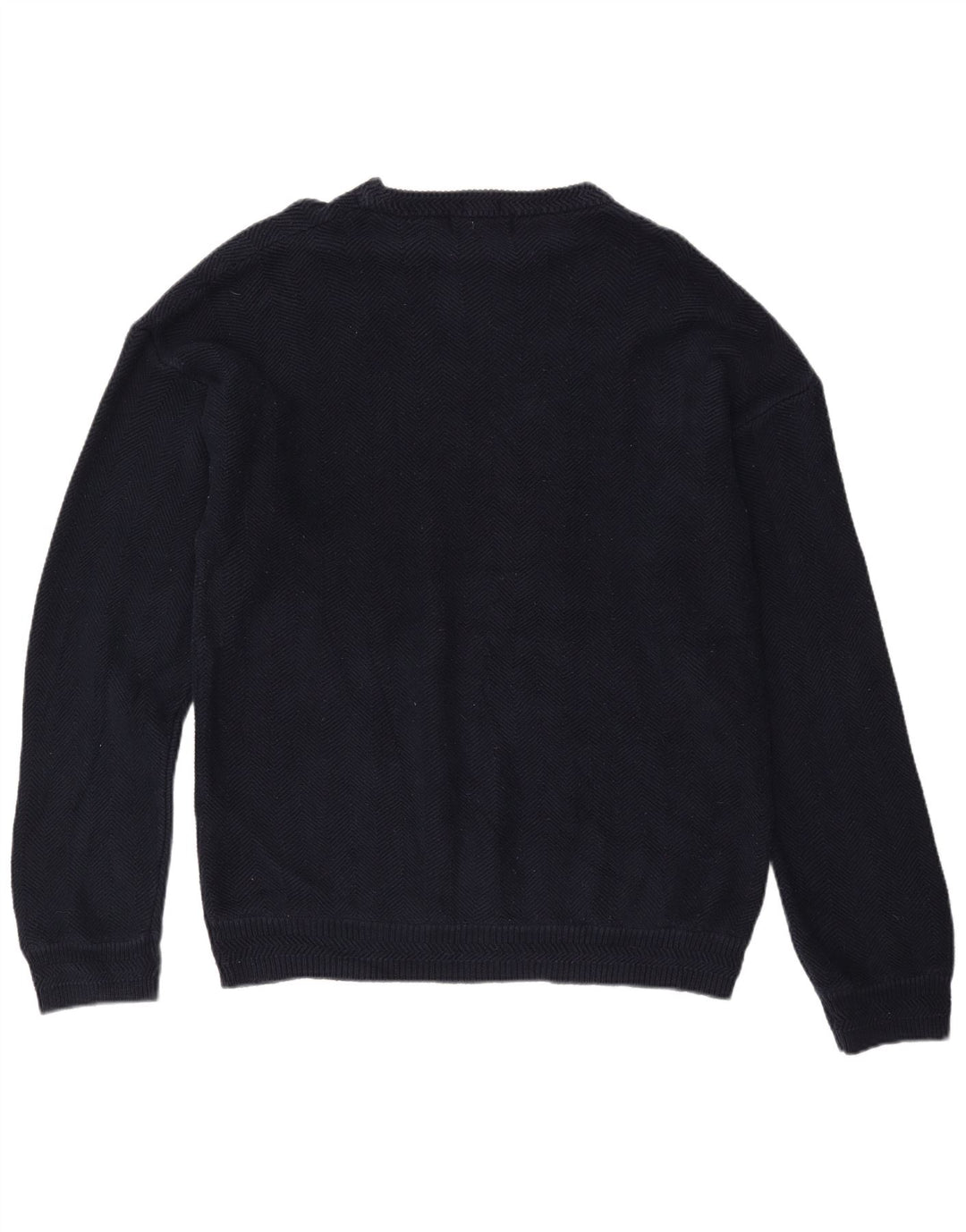 CHAPS RALPH LAUREN Pull col bateau pour homme XL Bleu marine à chevrons