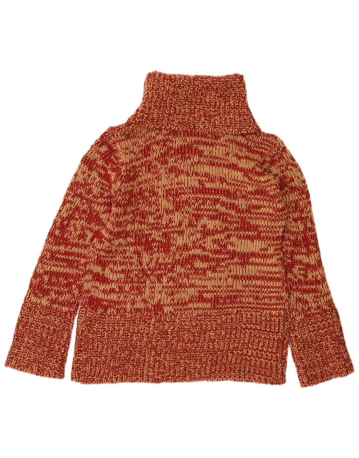Blue Motion Pull col roulé pour femme UK 16 Grand Rouge Moucheté