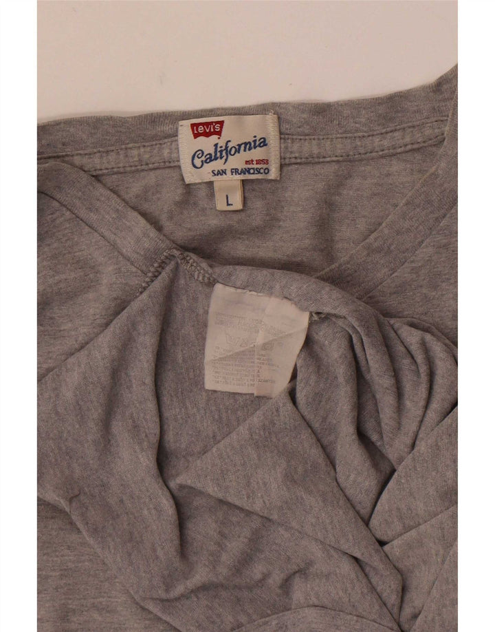 Levi's T-Shirt Homme Gris Large Coton