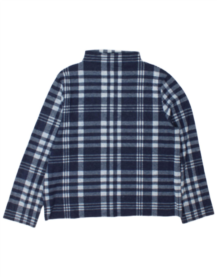 Marks & Spencer Haut à manches longues pour femme UK 44 Grand carreaux bleu marine