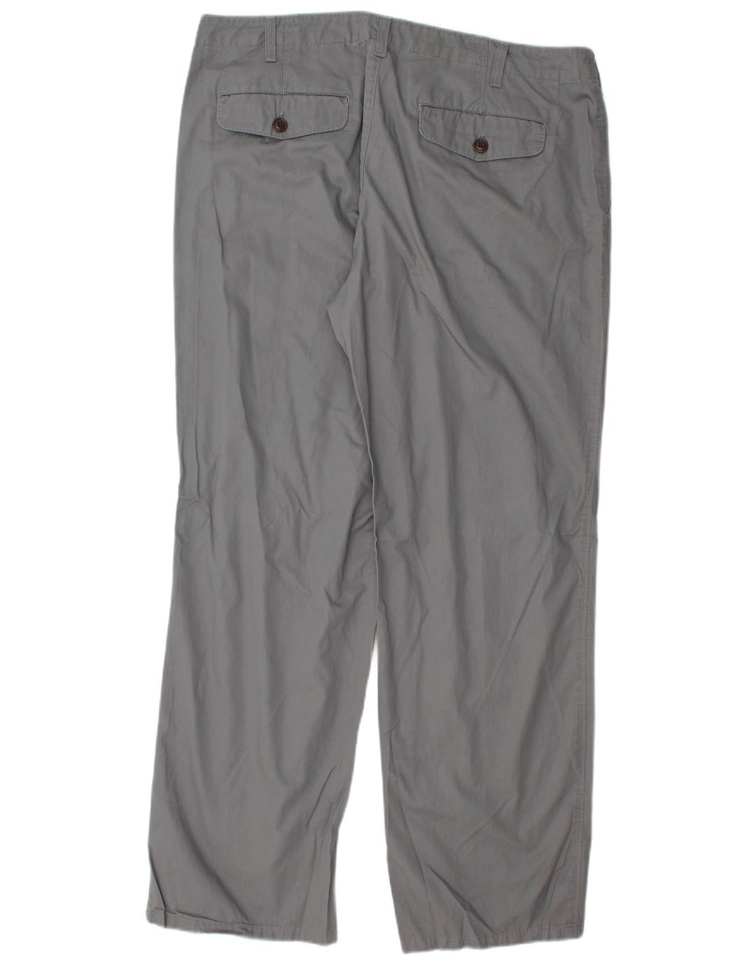 EDDIE BAUER Pantalon Chino Droit Homme W38 L32 Gris Coton