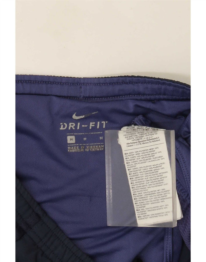 Nike Short de sport Dri Fit pour homme en polyester color block bleu marine moyen