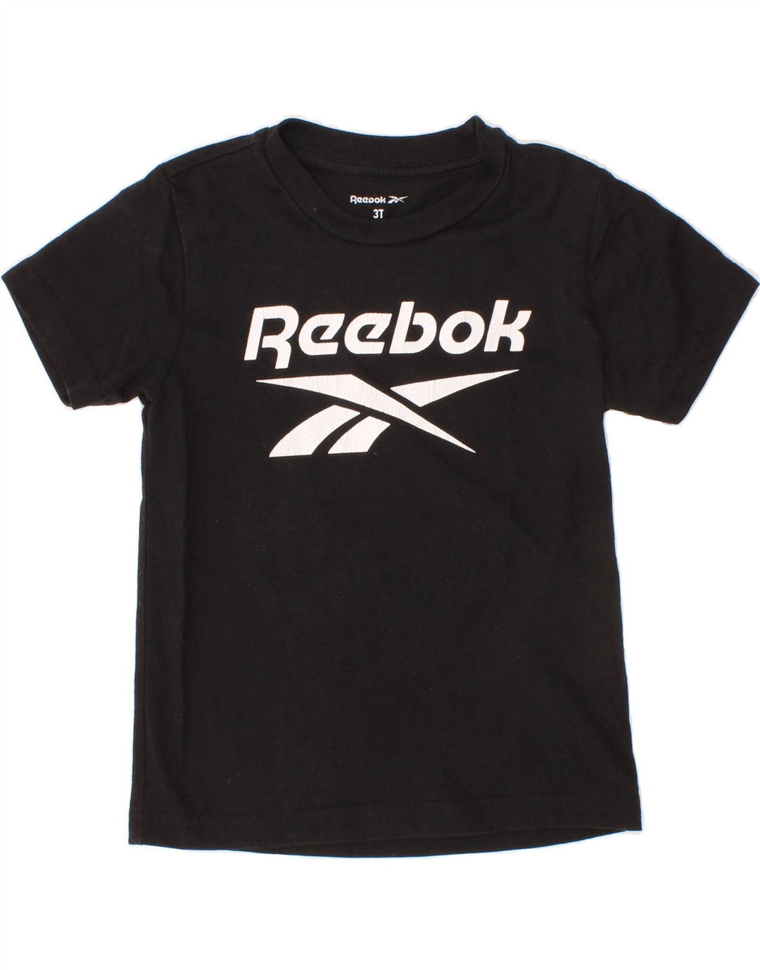 REEBOK Boys Graphic T-Shirt Top 2-3 Years Black Cotton Vintage Reebok and Second-Hand Reebok from Messina Hembry 