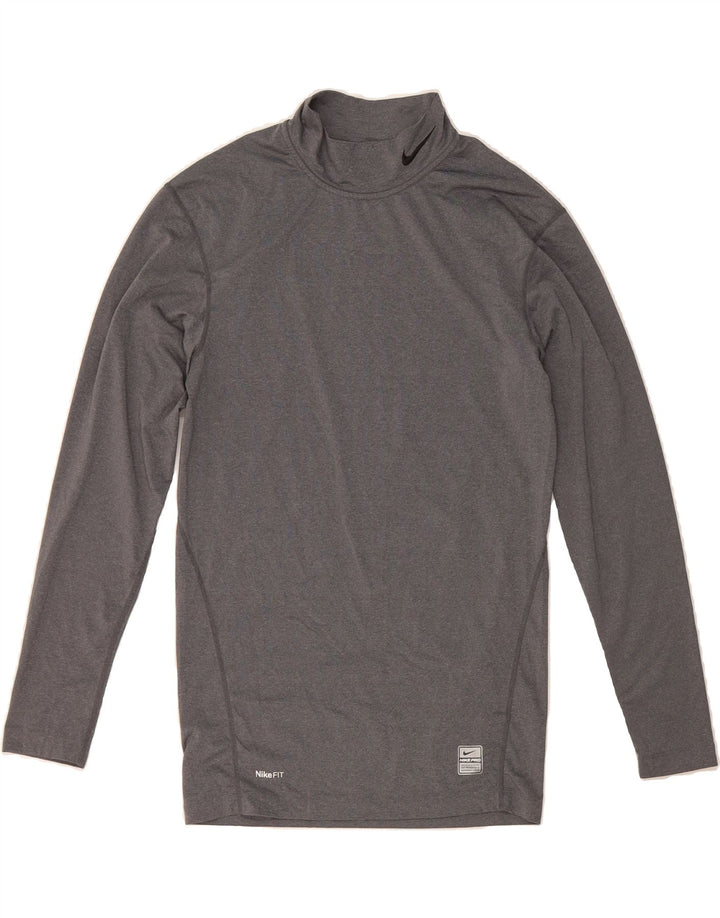 NIKE Womens Top Long Sleeve UK 14 Large Grey Polyester Vintage Nike and Second-Hand Nike from Messina Hembry 