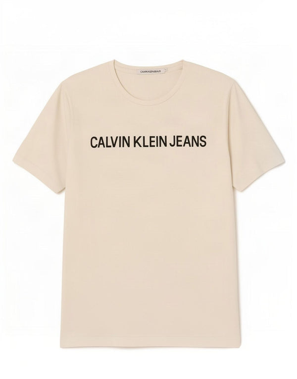 Calvin Klein Jeans T-shirt graphique pour homme en coton blanc Taille L