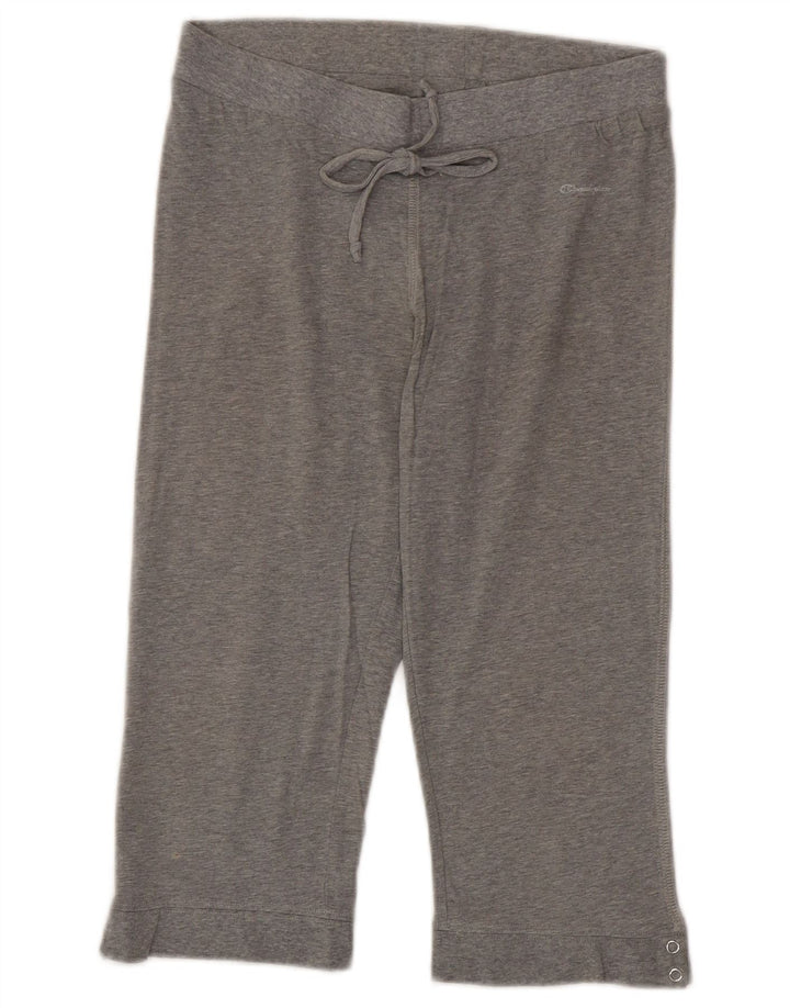 Champion Pantalon de Survêtement Capri Femme UK 12 Gris Moyen