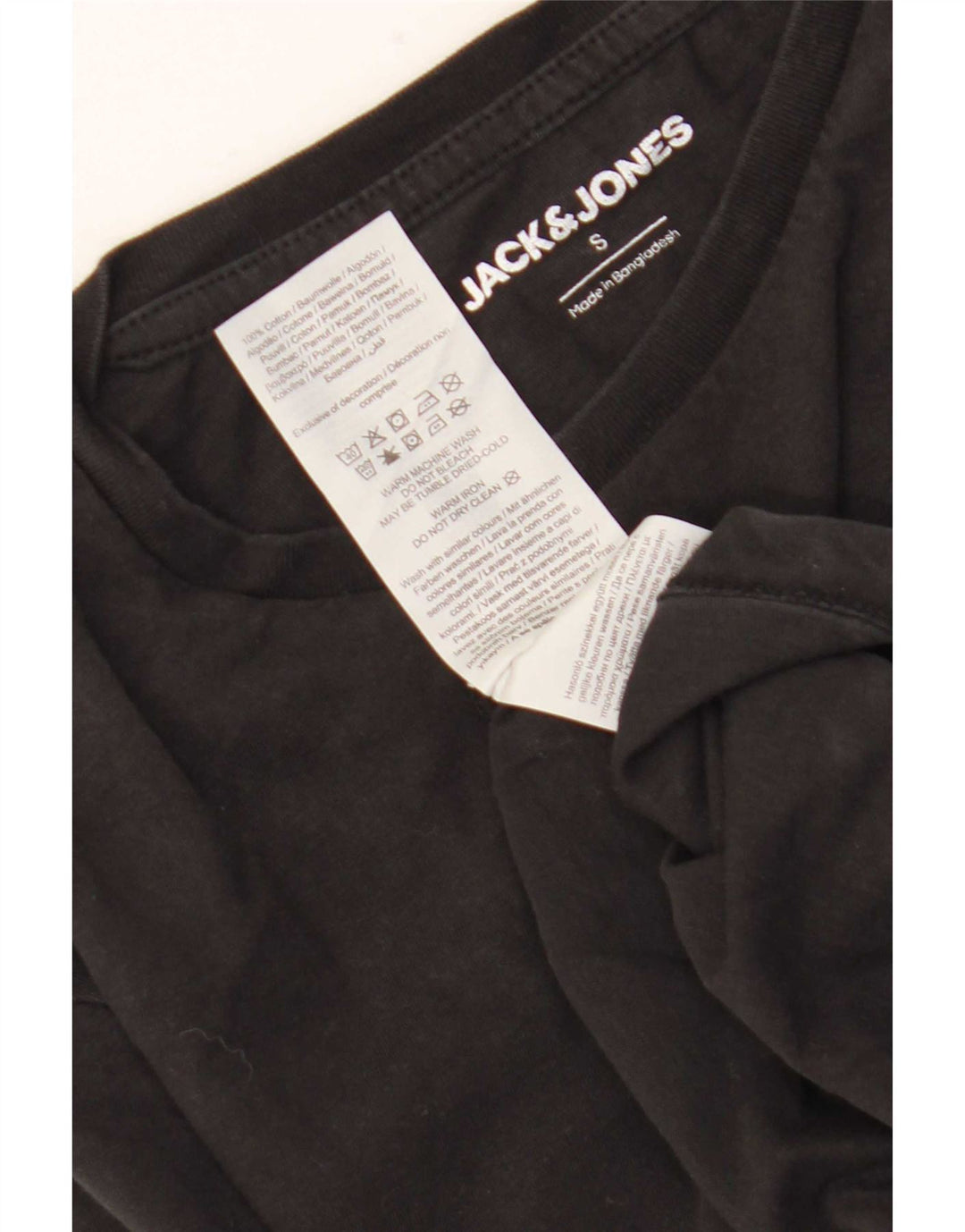 Jack & Jones T-Shirt Homme Petit Noir Coton
