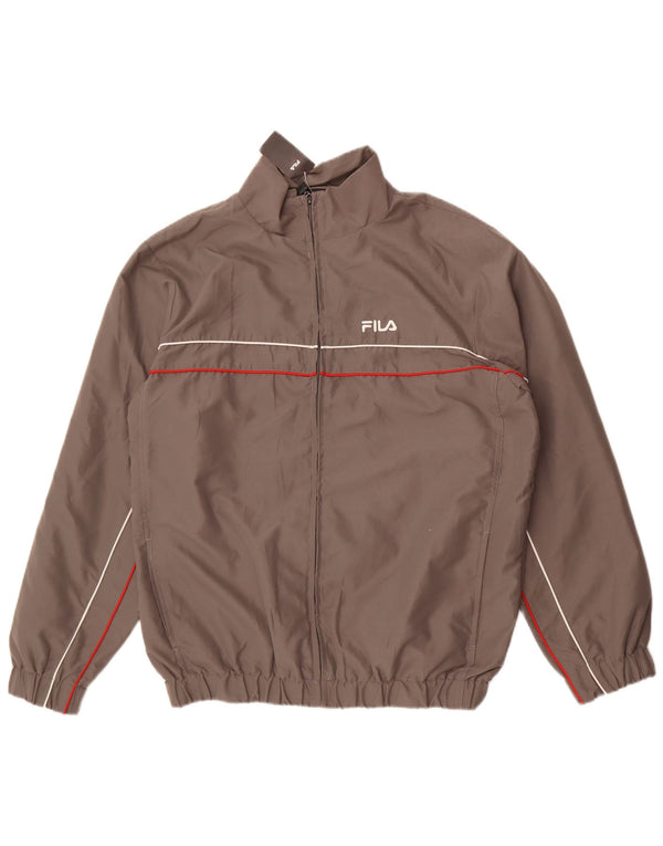 Fila Veste de Survêtement Homme Gris Moyen Polyester