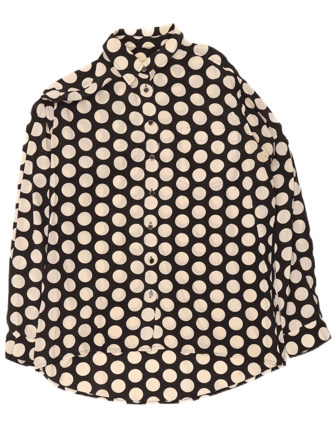 Michael Kors Chemise longue surdimensionnée pour femme UK 10 Petit pois noir