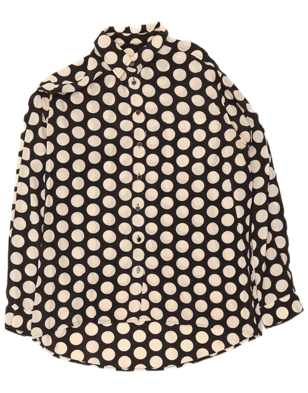 Michael Kors Chemise longue surdimensionnée pour femme UK 10 Petit pois noir