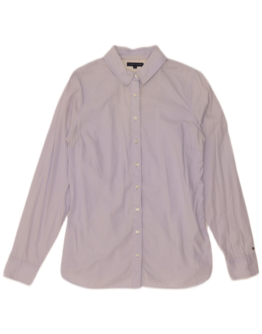 Tommy Hilfiger Chemise Femme US 8 Bleu Moyen Coton