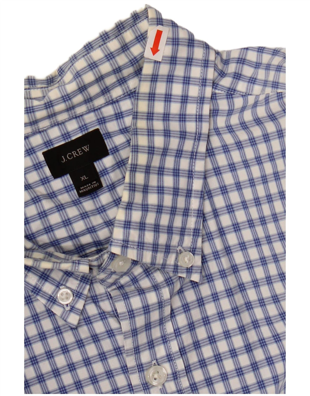 J. CREW Chemise Homme XL Bleu Carreaux Coton