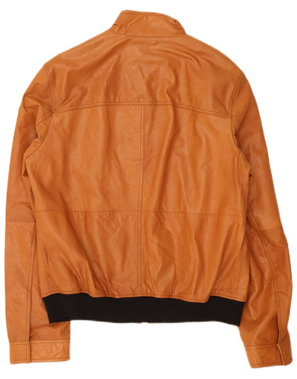 Trussardi Jeans Veste en Cuir Homme IT 54 2XL Marron