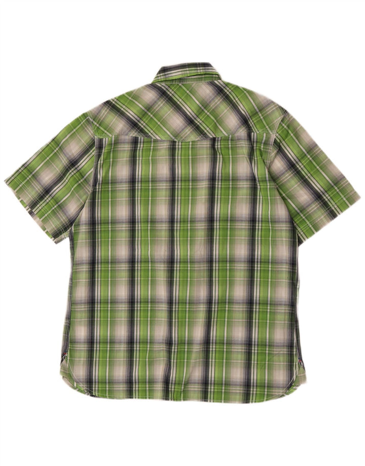 Berghaus Chemise à manches courtes pour homme en polyester à grands carreaux verts