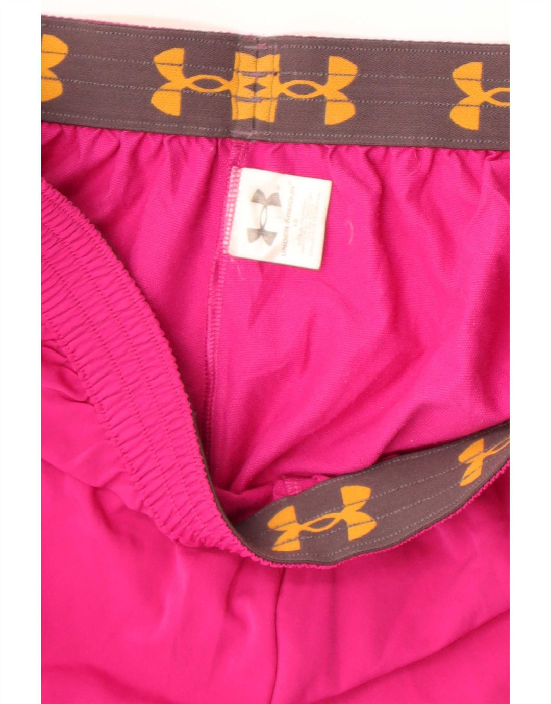 Under Armour Short de sport pour femme UK 16 Large Rose Polyester