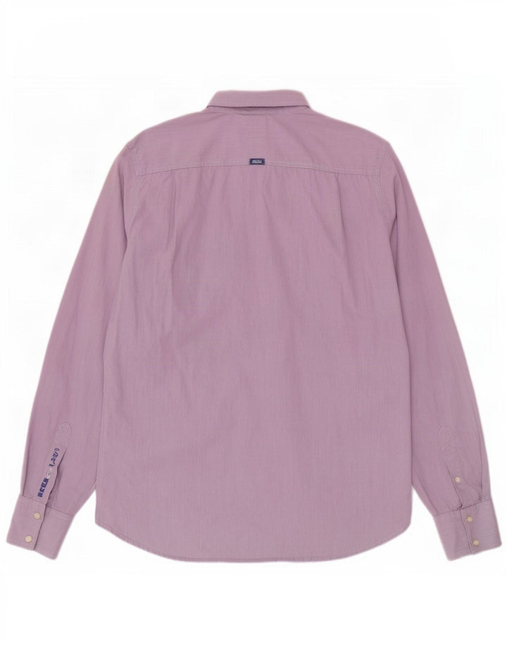 Superdry Chemise Homme XL Violet Vichy Coton