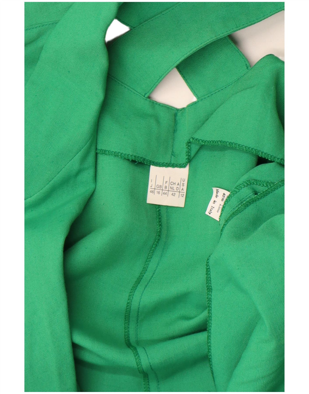 vintage Femmes Manches Courtes 1 Bouton Blazer Veste UK 16 Grand Vert