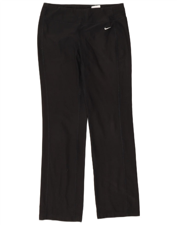 Pantalon de survêtement Nike Dri Fit pour femme UK 14 Noir moyen Polyester
