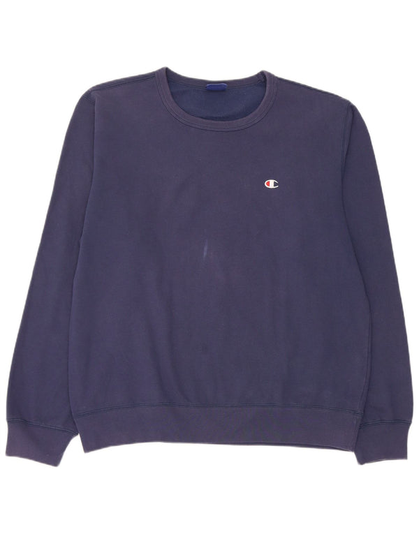 Champion Sweatshirt Jumper XL Bleu Marine Coton Homme