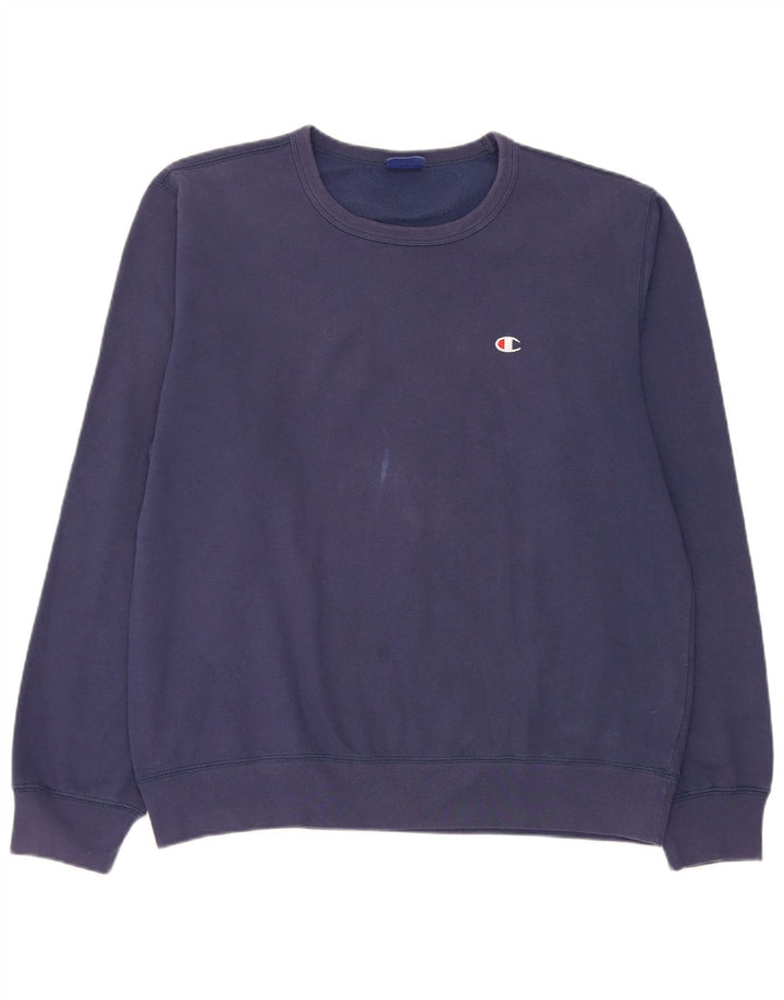 Champion Sweatshirt Jumper XL Bleu Marine Coton Homme