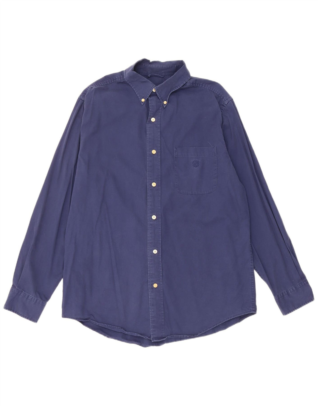 Chemise Homme Chaps Coton Bleu Marine Moyen