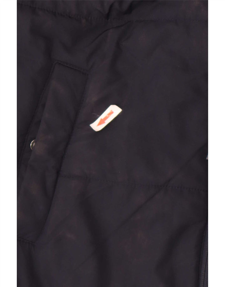 Marks & Spencer Veste rembourrée à capuche pour femme UK 12 Bleu marine moyen