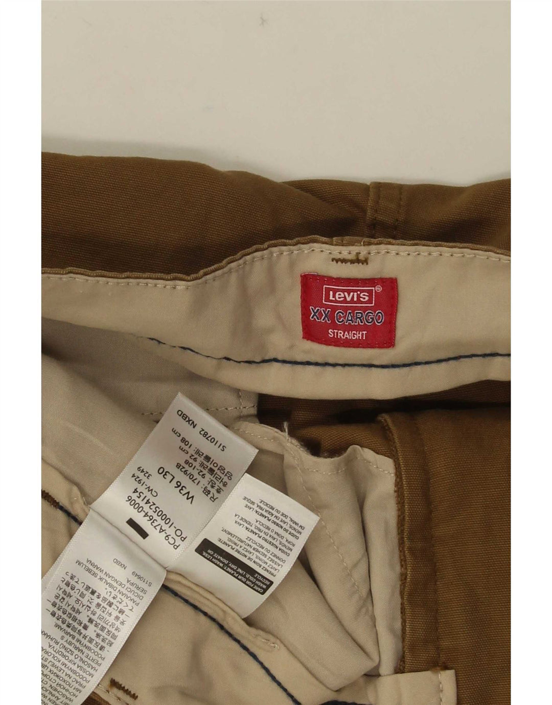 Levi's Pantalon Cargo Droit W36 L30 Homme Marron Coton