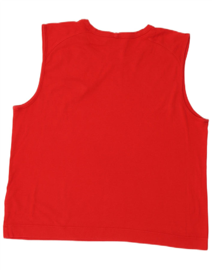 Adidas Débardeur Homme Grand Rouge Coton