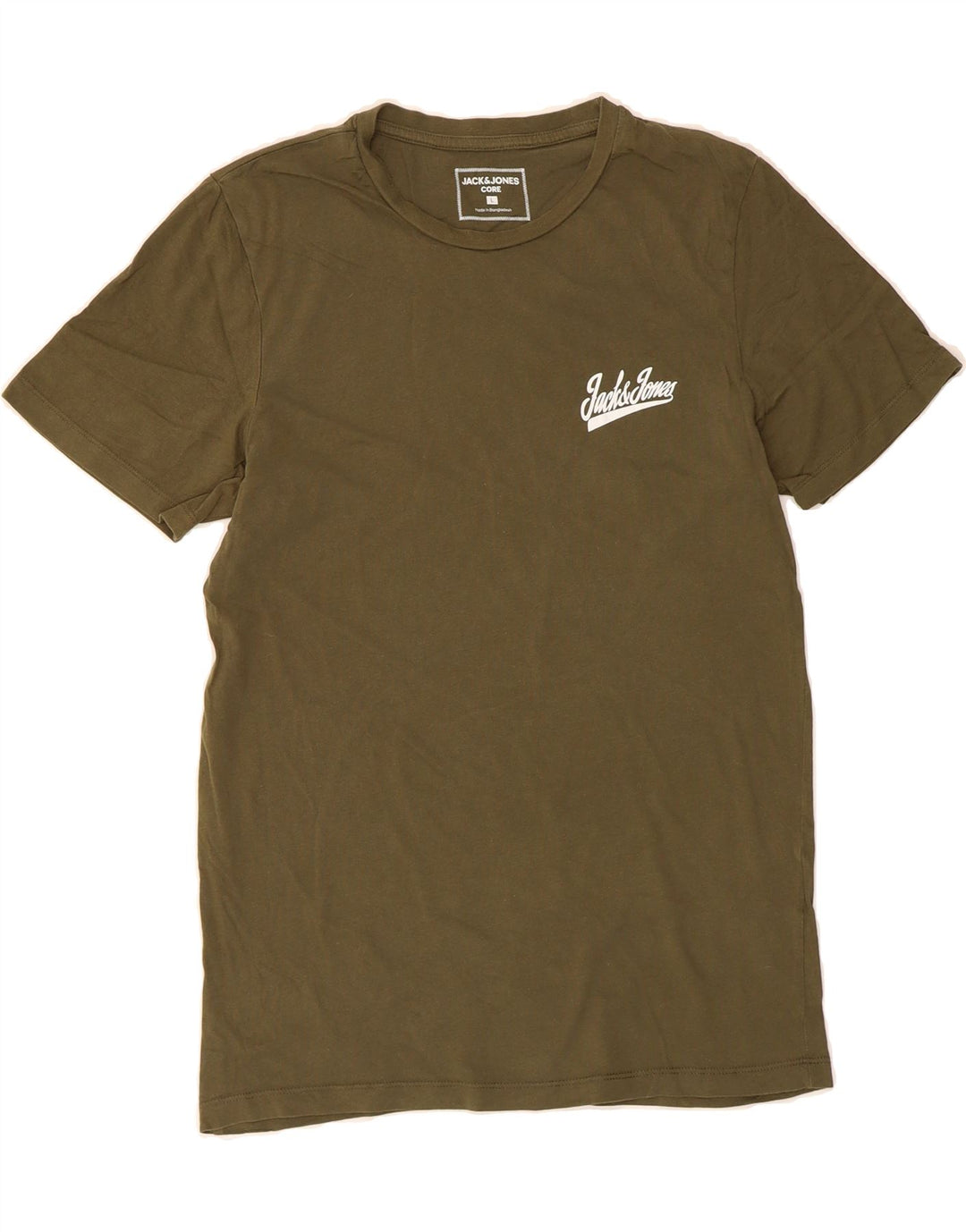 JACK & JONES Mens T-Shirt Top Large Green Cotton Vintage Jack & Jones and Second-Hand Jack & Jones from Messina Hembry 