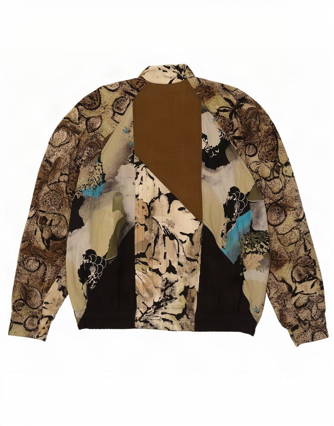 Gerry Weber Veste bomber surdimensionnée pour femme EU 40 Moyen Kaki Floral Modal