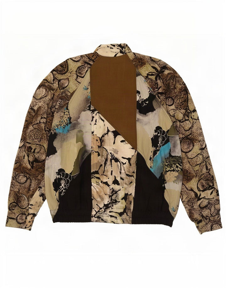 Gerry Weber Veste bomber surdimensionnée pour femme EU 40 Moyen Kaki Floral Modal