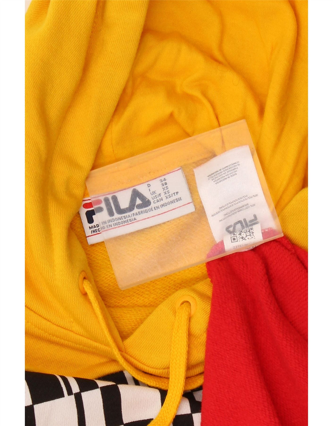FILA Pull à capuche Graphic XS Homme Multicolore Colourblock Coton