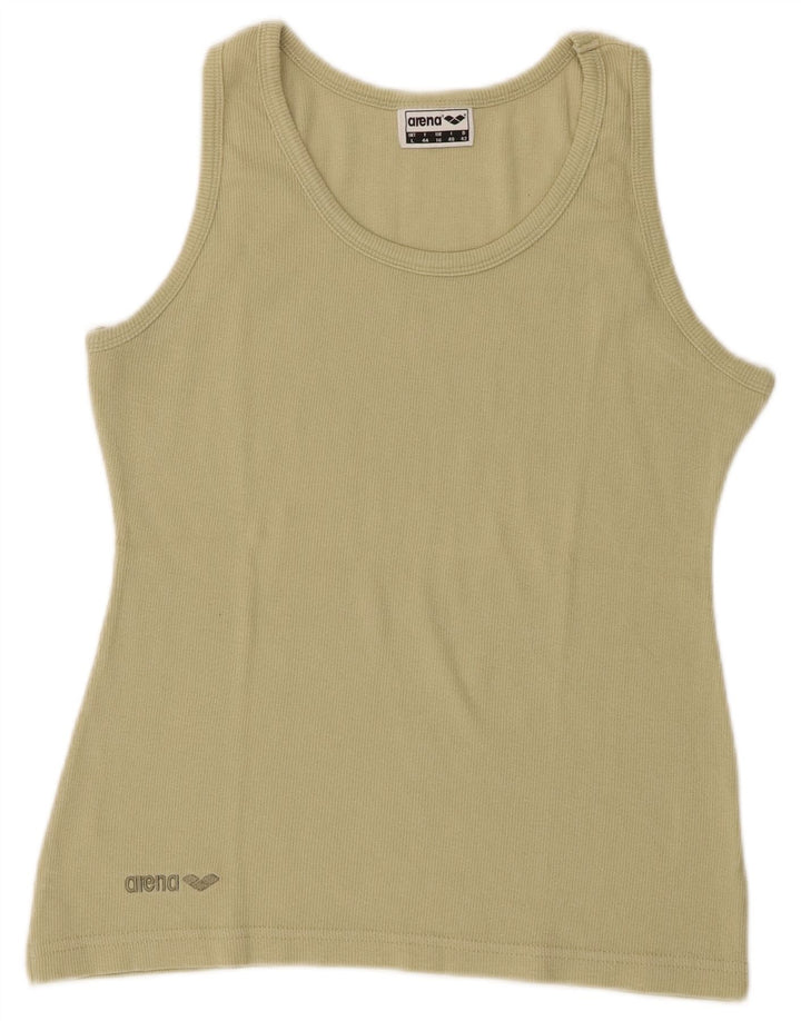 Arena Débardeur Femme UK 16 Large Vert Coton