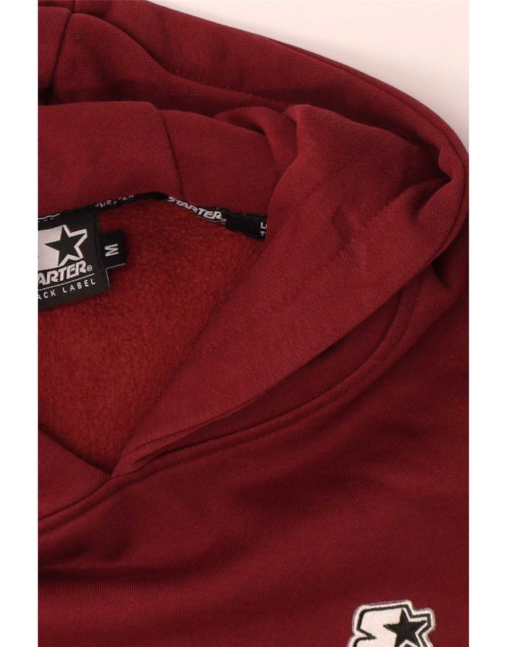 Starter Pull à capuche pour homme en coton bordeaux moyen