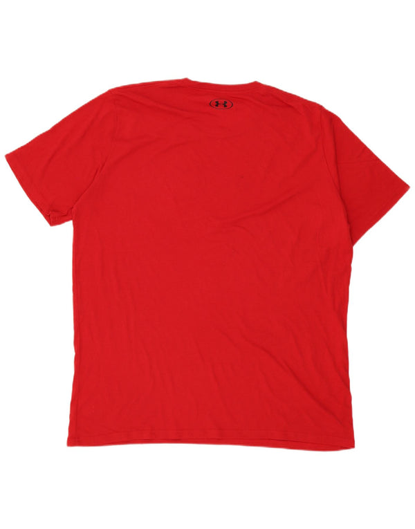 Under Armour T-Shirt Graphique Homme 2XL Rouge