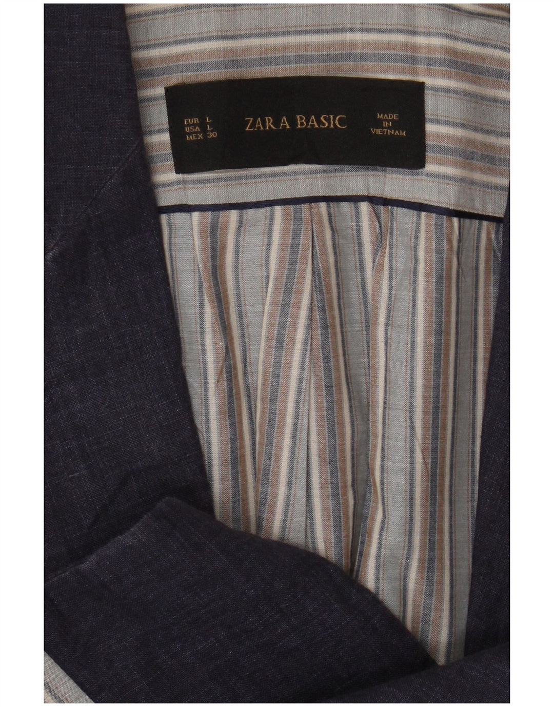 Zara Veste Blazer 1 Bouton Femme UK 16 Large Bleu Marine