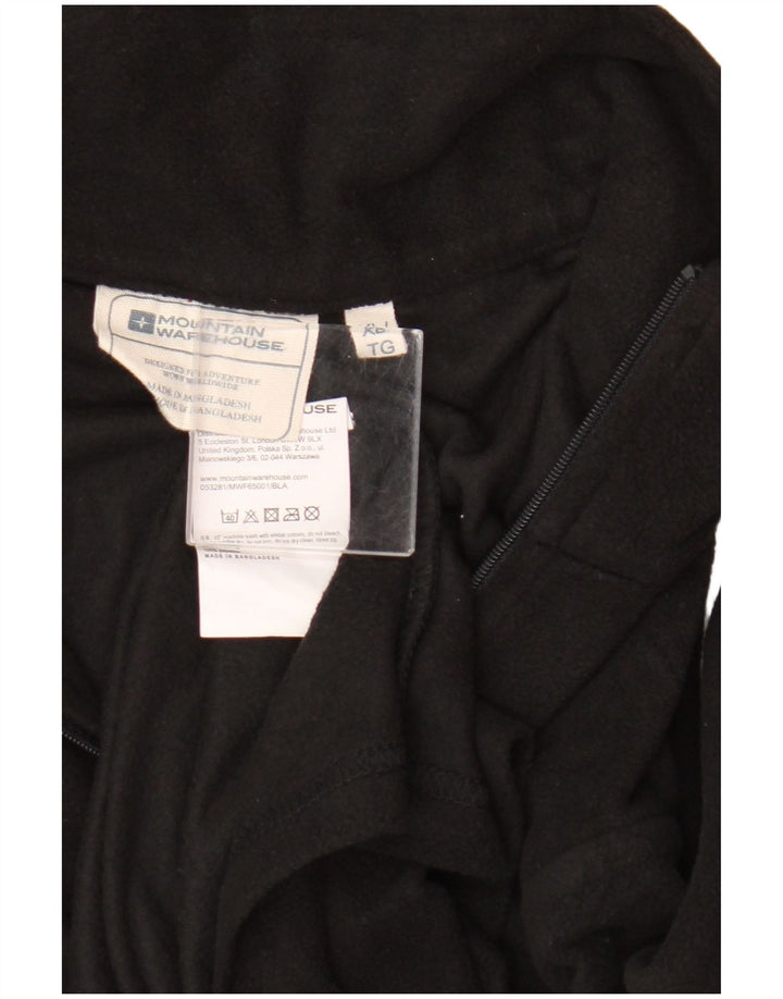 Mountain Warehouse Pull polaire à col zippé pour homme XL Noir Polyester