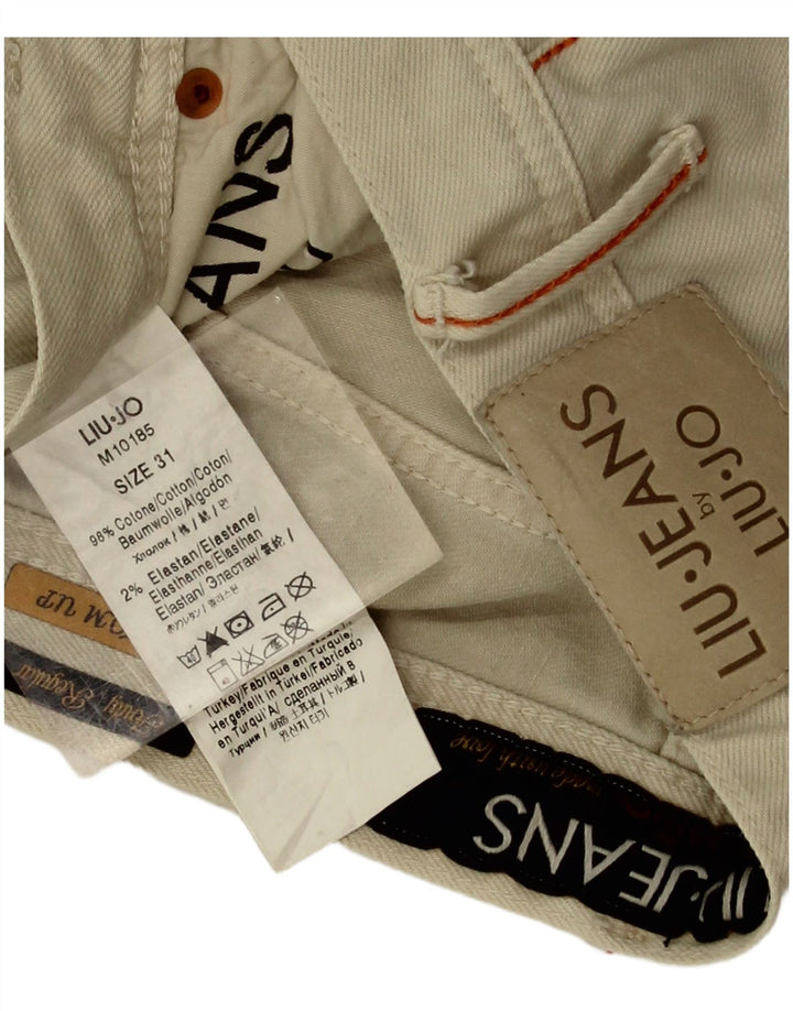Liu Jo Short décontracté régulier pour homme W31 en coton beige moyen