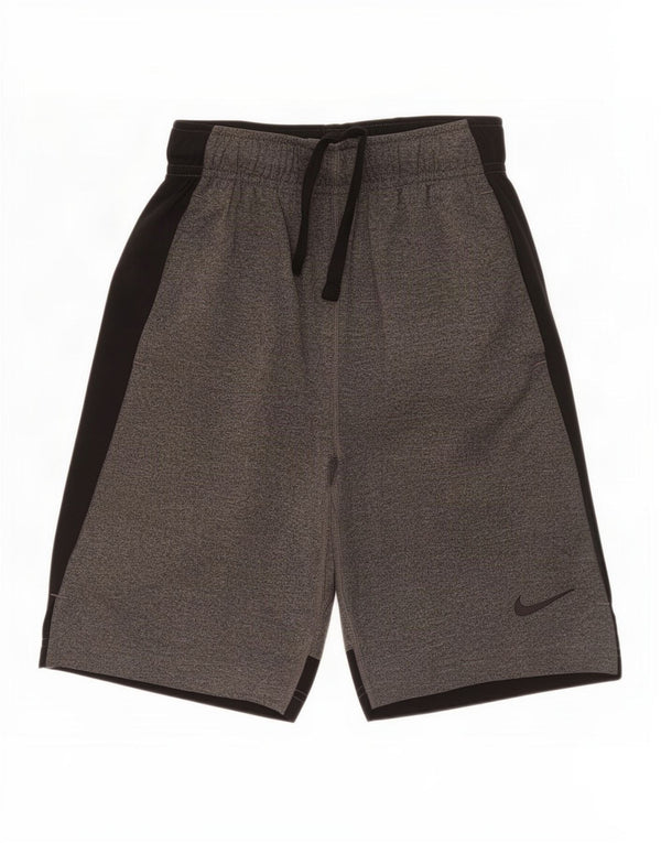 Short de sport Nike Dri Fit pour garçon 10-11 ans Gris moyen colour block