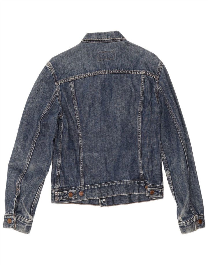 Levi's Veste en Jean Fille 11-12 ans Bleu Marine Moyen Coton