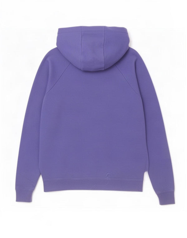 Nike Pull à capuche zippé surdimensionné pour femme UK 6 XS Violet Coton