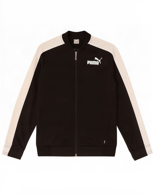 Puma Veste de Survêtement Garçon 11-12 ans Noir Colorblock Polyester