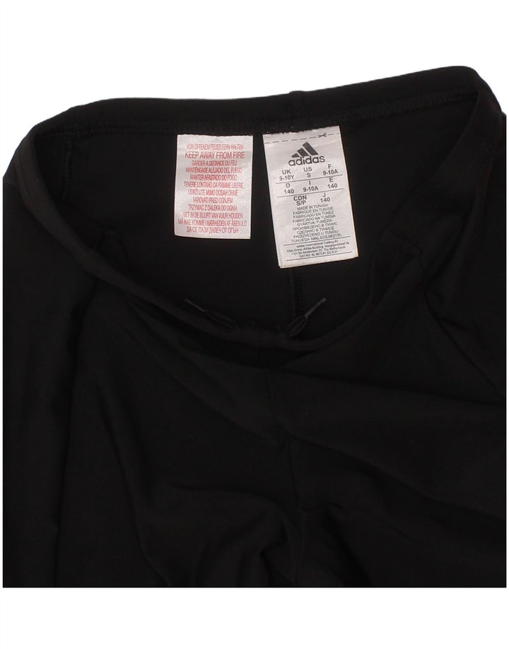 Short de sport Adidas Fille 9-10 ans Noir Polyester