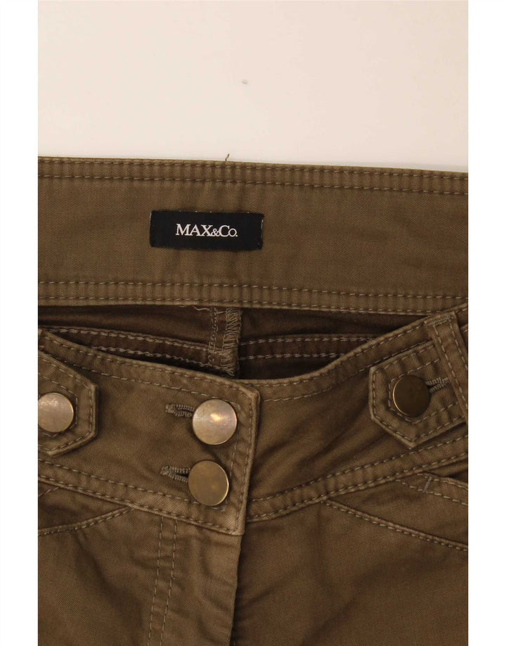 Max&Co. Pantalon décontracté Bootcut Femme W32 L32 Kaki