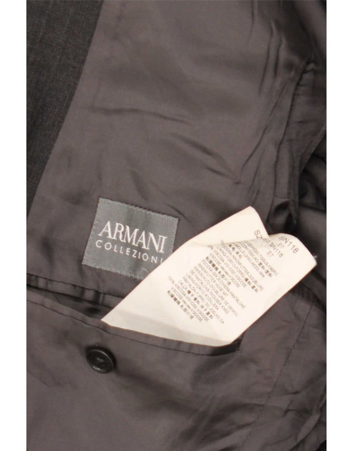 Armani Collezioni Veste Blazer 2 Boutons Homme IT 50 Grande Laine Grise
