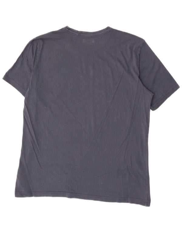 Mustang T-Shirt graphique homme haut 2XL coton bleu marine