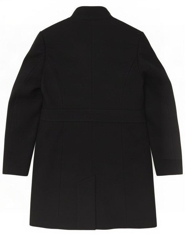 Pardessus Benetton pour femme UK 8 Small Black Wool