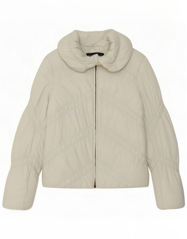 Trussardi Jeans Veste matelassée Femme IT 40 Small Blanc Polyester